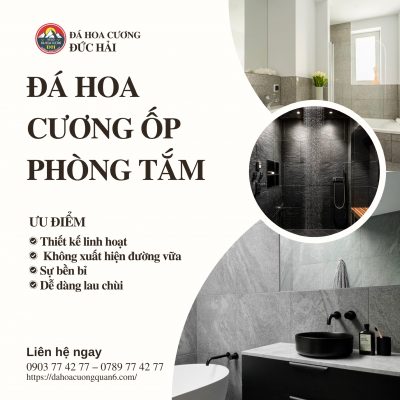 Ưu điểm khi ốp tường phòng tắm bằng đá hoa cương